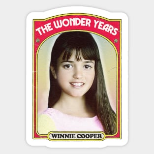 The Wonder Years / Retro Style Baseball Card Design Sticker